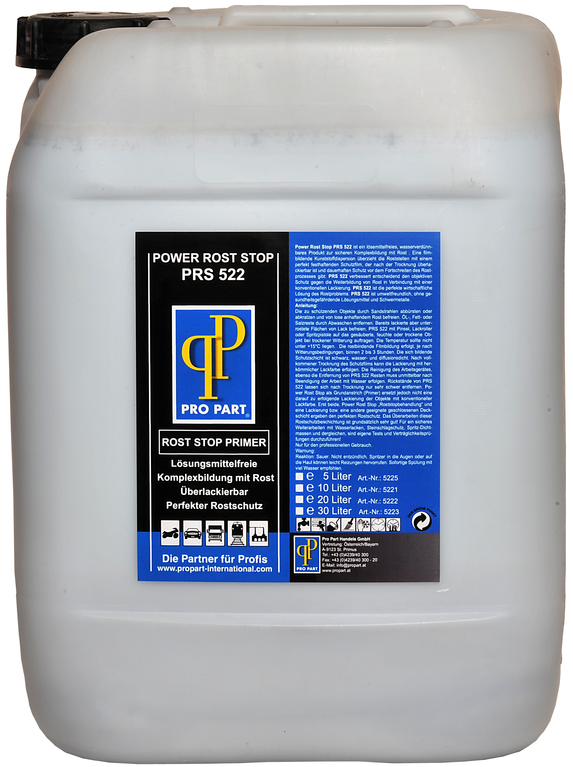 Power Rost Stop PRS 522 Inhalt 5 Liter