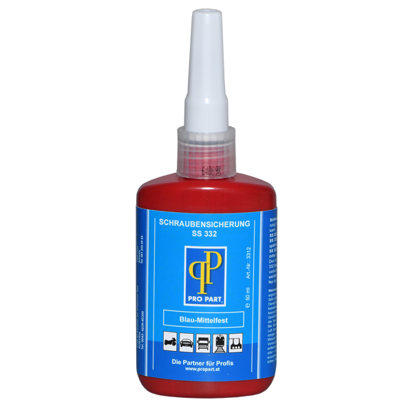Schraubensicherung Mittelfest SS 332 "Blau"  50 ml