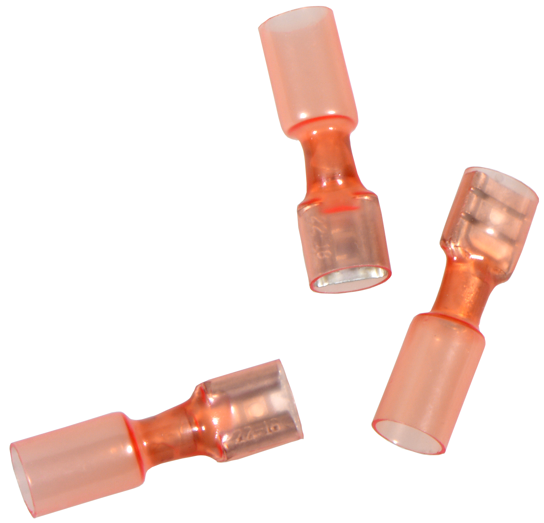 Flachhülse Rot  6,3 mm