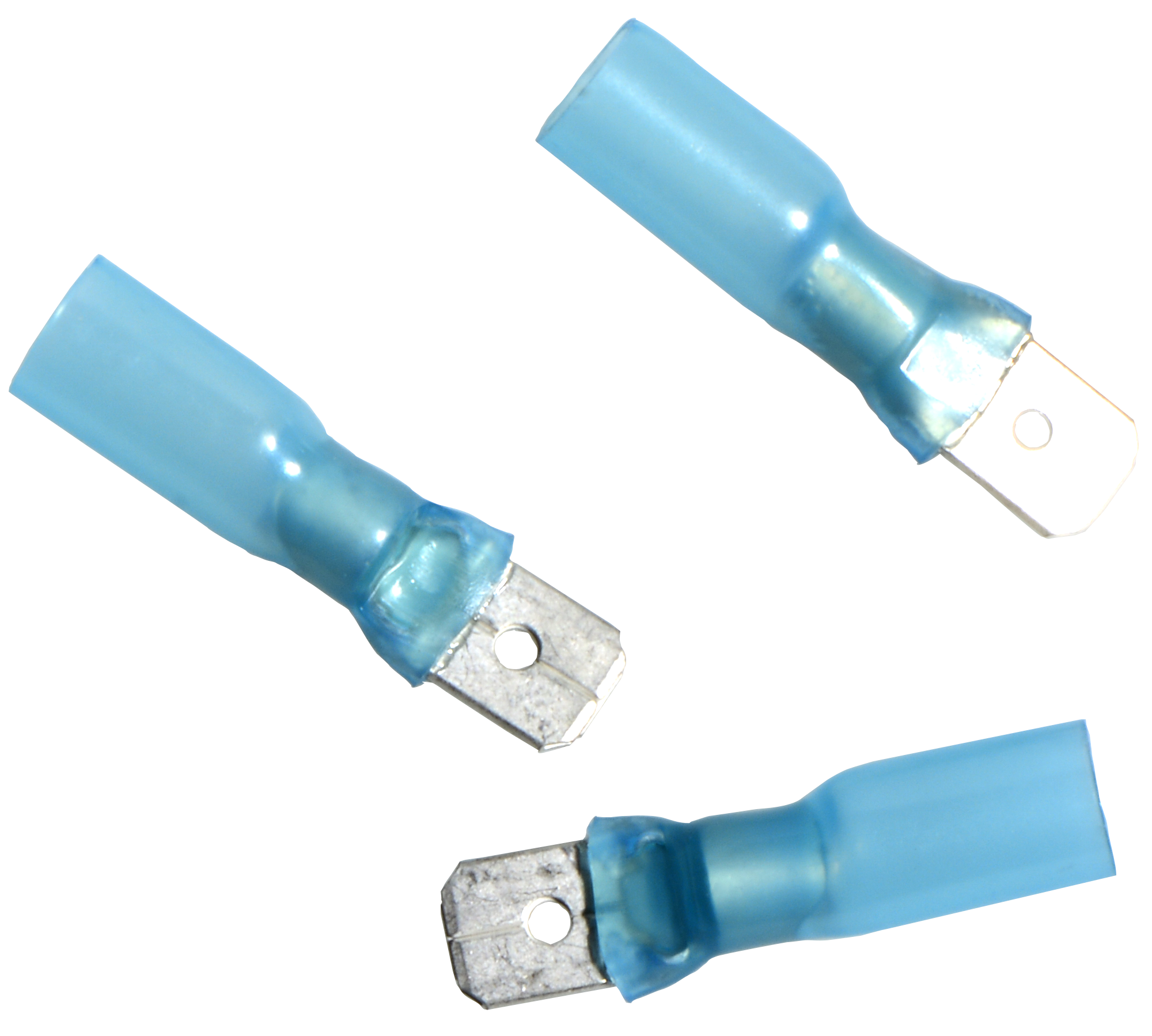 Flachstecker Blau  6,3 mm