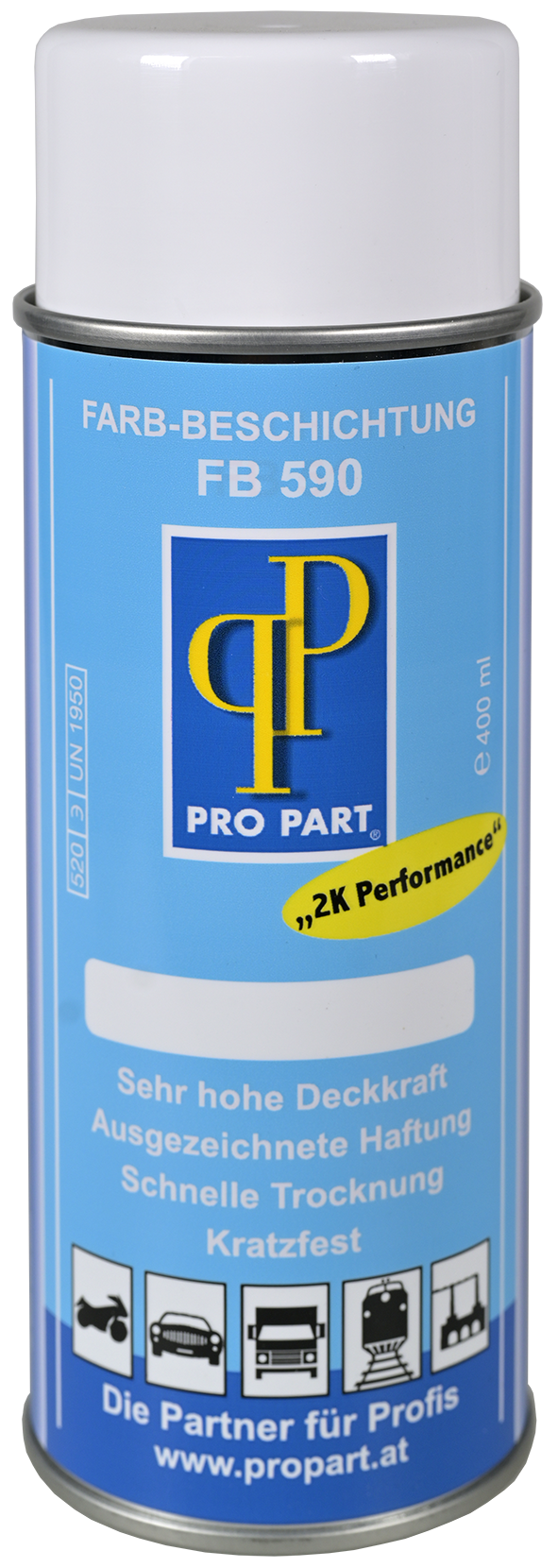 Farb-Spray 2K Performance RAL 1015 Hellelfenbein