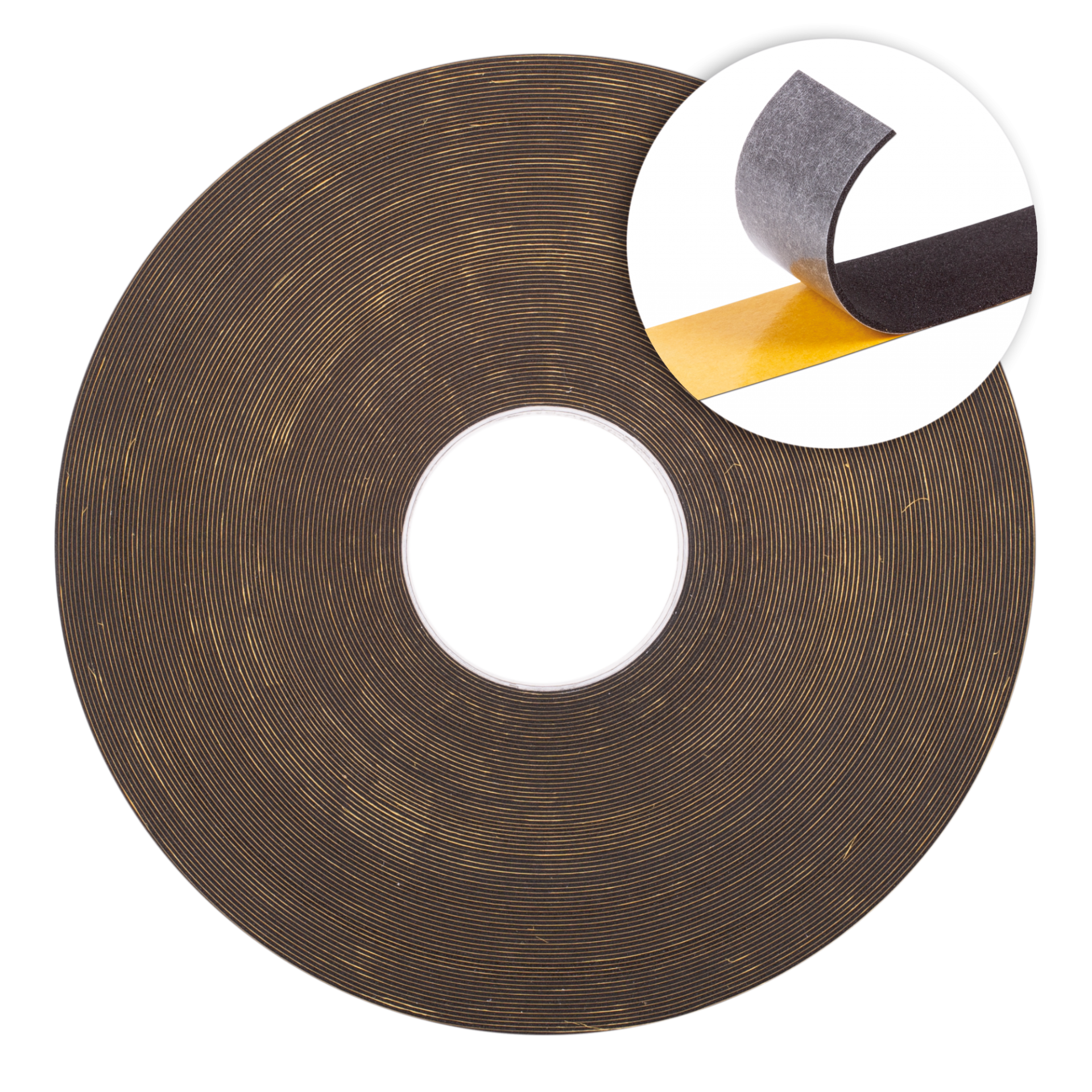 EPDM Cover Tape - Glue (1mm x 20mm x 40m)